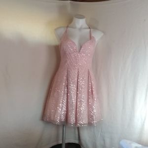 Dazzeling pink party dress